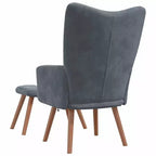 vidaXL Fauteuil de relaxation gris foncé