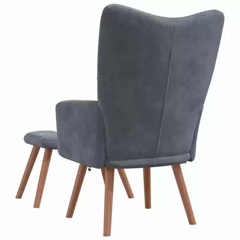vidaXL Fauteuil de relaxation gris foncé