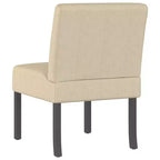 vidaXL Chaise sans accoudoirs crème Polyester Chaise sans accoudoirs robuste
