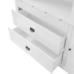 63.3 Freestanding Large Kitchen Pantry Cabinet, Microwave Cabinet with Drawers, Adjustable Shelves for Kitchen or Dining Room-Panipeachy