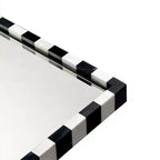 TEHOME livra Decorative Marble Rectangular Wall Mirror in Bold Black and White Checkerboard Pattern 20 x 30'', Perfect for Bathroom, Entryway