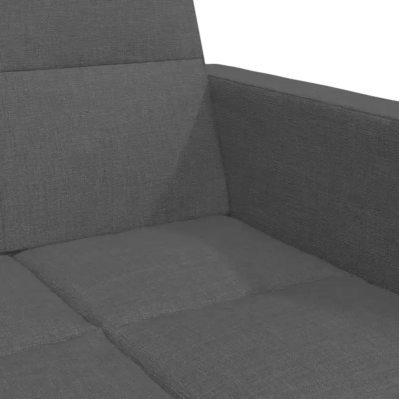 vidaXL Canapé-lit 2 places avec repose-pieds Meubles Maison Salon Tissu