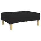 vidaXL Canapé-lit 2 places avec repose-pieds Meubles Maison Salon Tissu