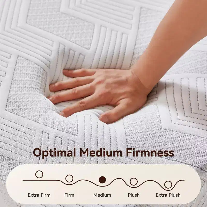 Matelas grand lit Sailvan 12 pouces, matelas en mousse à mémoire de forme et gel rafraîchissant en boîte, matelas de lit avec soulagement de la pression et isolation des mouvements