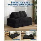 Acekool 3-in-1 Foldable Sofa Bed with Pillow, Convertible Chair for Living Room, Bedroom, or Home Office, 79x52x8