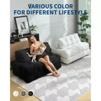 Acekool 3-in-1 Foldable Sofa Bed with Pillow, Convertible Chair for Living Room, Bedroom, or Home Office, 79x52x8