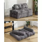 Acekool 3-in-1 Foldable Sofa Bed with Pillow, Convertible Chair for Living Room, Bedroom, or Home Office, 79x52x8