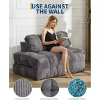 Acekool 3-in-1 Foldable Sofa Bed with Pillow, Convertible Chair for Living Room, Bedroom, or Home Office, 79x52x8