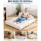 Acekool 3-in-1 Foldable Sofa Bed with Pillow, Convertible Chair for Living Room, Bedroom, or Home Office, 79x52x8