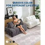Acekool 3-in-1 Foldable Sofa Bed with Pillow, Convertible Chair for Living Room, Bedroom, or Home Office, 79x52x8