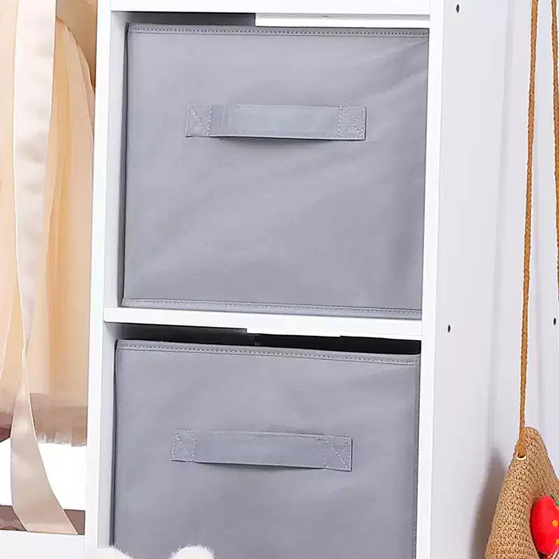 Kids Dress Up Armoire with Lighted Mirror, Costume Organizer w/Clothing Rack, Shelves, Bins & Hooks, Storage Wardrobe for Girls Bedroom