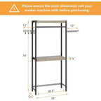 Over Washer and Dryer Shelves,30 Inch Laundry Room Organization Countertop Shelf, Heavy-Duty 5-Tier Storage Rack with Adjustable Height for Bedroom
