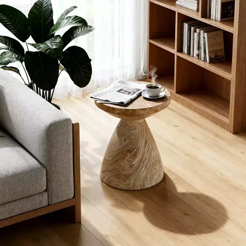 GDFStudio Rava Modern Lightweight Concrete End Table
