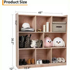 Meuble de rangement pour enfants Acekool rose à 8 casiers avec roulettes verrouillables et coins arrondis pour salle de jeux, chambre d'enfant, salle de classe