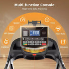20% Incline Treadmill for Home, 400lbs Capacity Folding Treadmill, 5.0 HP Running Machine, 18 Wide Belt