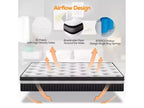 Matelas Queen 14 pouces dans une boîte, mousse à mémoire de forme au gel et ressorts ensachés individuellement, fermeté moyenne, rafraîchissant, certifié CertiPUR-US