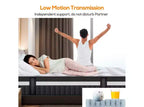 Matelas Queen 14 pouces dans une boîte, mousse à mémoire de forme au gel et ressorts ensachés individuellement, fermeté moyenne, rafraîchissant, certifié CertiPUR-US
