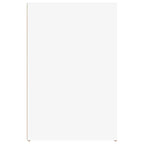 vidaXL Desk White Engineered Wood Standard Desk Rectangular Modern - White