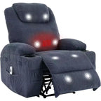Acekool Power Lift Recliner Chair Corduroy, U-Headrest Massage Heat Chair with Dual Cup Holders for Living Room