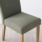 Ensemble table à manger ronde 5 pièces et 4 chaises rembourrées, ensemble de table à piédestal en bois moderne pour cuisine, coin petit-déjeuner ou salle à manger-Panipeachy