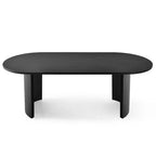Ensemble de salle à manger 7 pièces avec chaises en velours, table ovale noire moderne et fauteuils rembourrés avec pieds en métal pour salle à manger - Panipeachy
