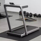 Gymax Foldable Treadmill for Home Compact Walking Running Machine with APP Control Bluetooth LED Display and Device Holder Electric Treadmill
