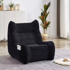 Okak Giant Bean Bag Chair with Arms, Floor Chair Sofa Chair with High-Resilience Sponge, Lazy Bean Bag Sofas for Adults, Accent Chair