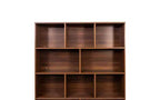 TUYOHW 4-Tier Tall Bookshelves with 10 Cubes and 3 Doors,Open Shelf Bookshelf with Storage Cabinet,Wood Bookcases for Living Room,Office
