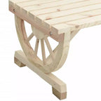 vidaXL Garden Coffee Table Brown Solid Fir Wood