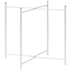 vidaXL Side Table Silver 15.7x15.7x16.1 Glass