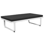 vidaXL 4 Piece Patio Lounge Set with Cushions Aluminum Black