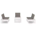 vidaXL Garden Lounge Set White Plastic Medium Seats Many