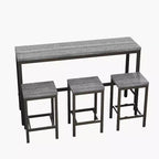 Ensemble de salle à manger 4 pièces avec 4 chaises, ensemble de table bien conçu pour salle à manger, salon, maison ou bureau