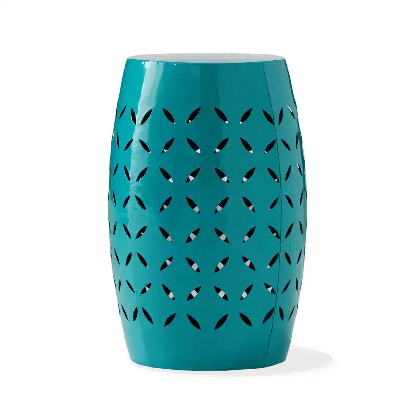 Table d'appoint cylindrique industrielle Zeus & Ruta 12 avec découpe incurvée pour l'intérieur et l'extérieur
