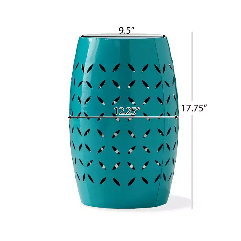 Table d'appoint cylindrique industrielle Zeus & Ruta 12 avec découpe incurvée pour l'intérieur et l'extérieur