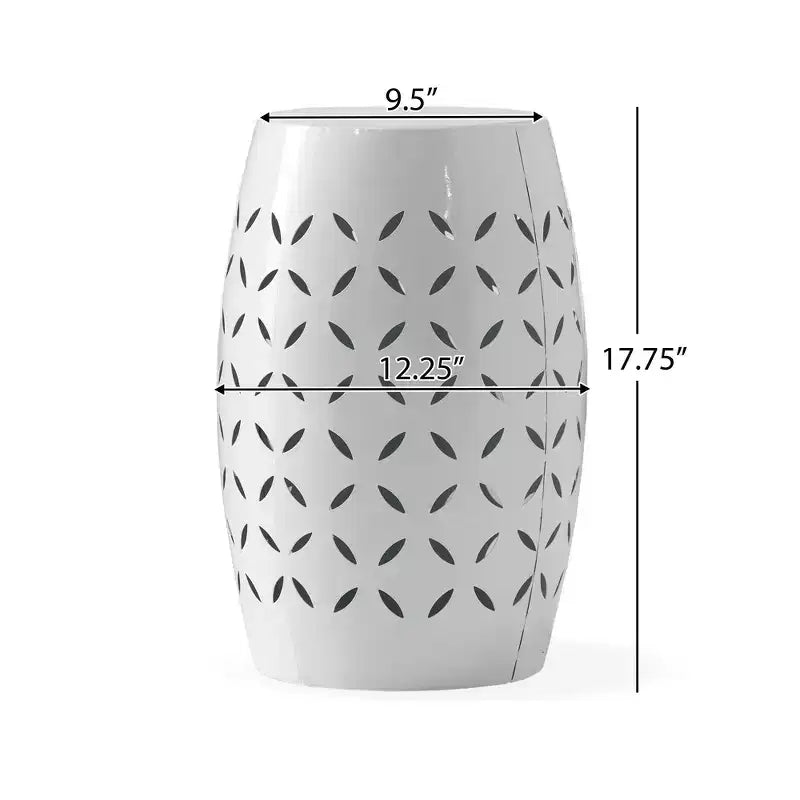 Table d'appoint cylindrique industrielle Zeus & Ruta 12 avec découpe incurvée pour l'intérieur et l'extérieur