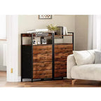 Drawer Cabinet with 4 Drawers, Equipped with a Wooden Tabletop and Dressing Table, Suitable for Bedrooms and Kitchens, 41x29x83.5 cm