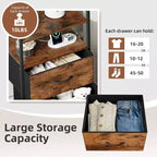 Drawer Cabinet with 4 Drawers, Equipped with a Wooden Tabletop and Dressing Table, Suitable for Bedrooms and Kitchens, 41x29x83.5 cm