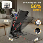 Tapis de course pour la maison, tapis roulant 5,1 CV avec inclinaison de 20 %, tapis de course avec capacité de poids de 180 kg, tapis roulant 19 km/h avec 64 programmes prédéfinis, maison, bureau et salle de sport
