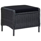 vidaXL 9 Piece Patio Dining Set Dark Gray