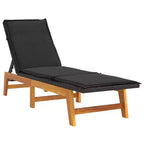 vidaXL Bain de soleil Noir et marron résine tressée 200 cm de long
