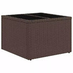 vidaXL Ensemble de canapés de jardin 8 pcs avec coussins résine tressée marron - Marron et crème