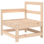 vidaXL Garden Lounge Set Natural Solid Pine Wood and Engineered Wood Medium