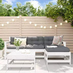 vidaXL Garden Lounge Set Natural Solid Pine Wood and Engineered Wood Medium