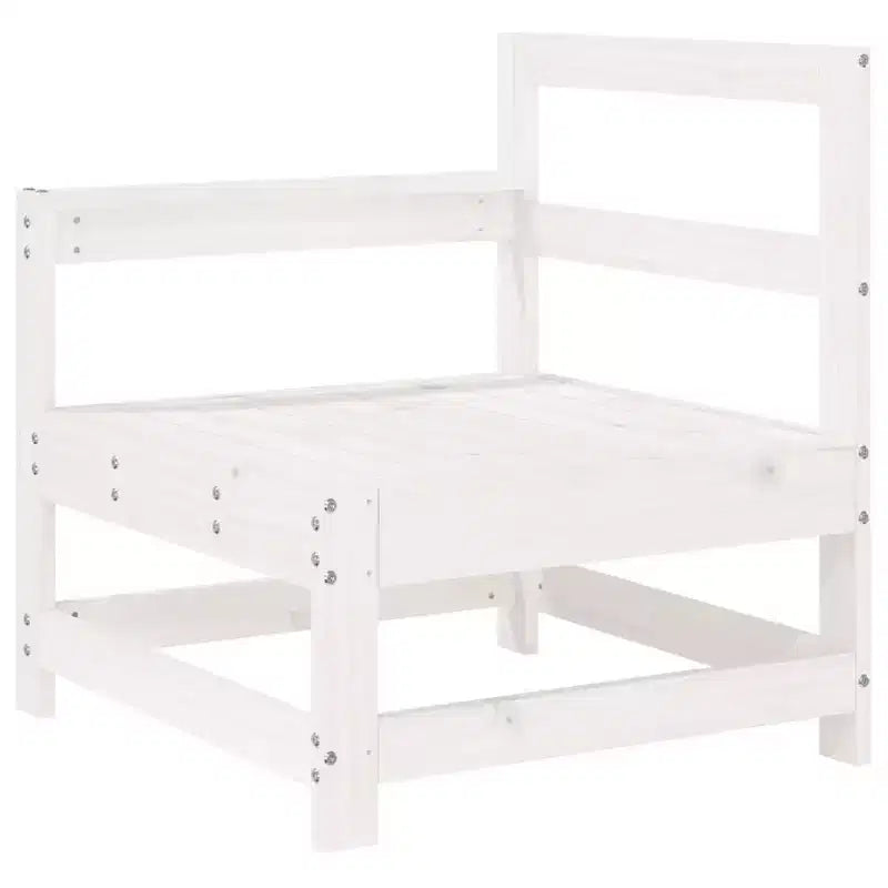 vidaXL Garden Lounge Set Natural Solid Pine Wood and Engineered Wood Medium