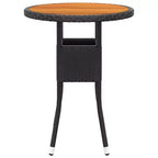 vidaXL Garden Lounge Set Black, Cream White