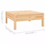 vidaXL Salon de jardin Bois de pin massif Modulable moyen