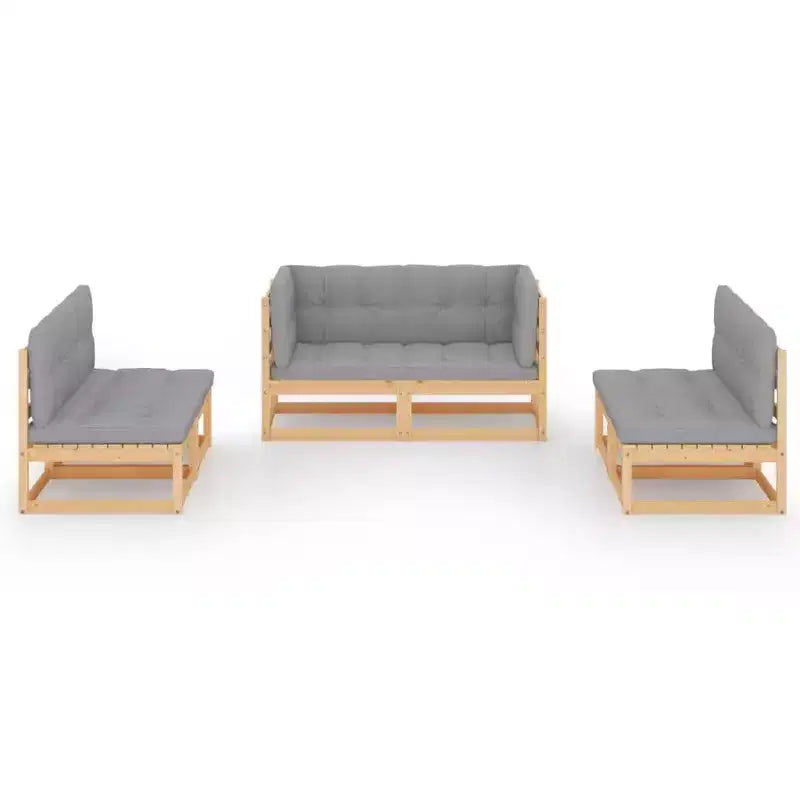 vidaXL Salon de jardin canapés d'extérieur avec coussins résine tressée gris foncé