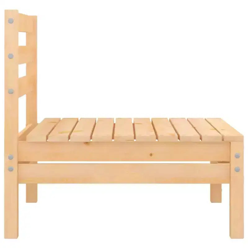 vidaXL Salon de jardin modulaire en bois de pin massif - Moyen