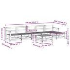 vidaXL Salon de jardin modulaire en pin massif grand format
